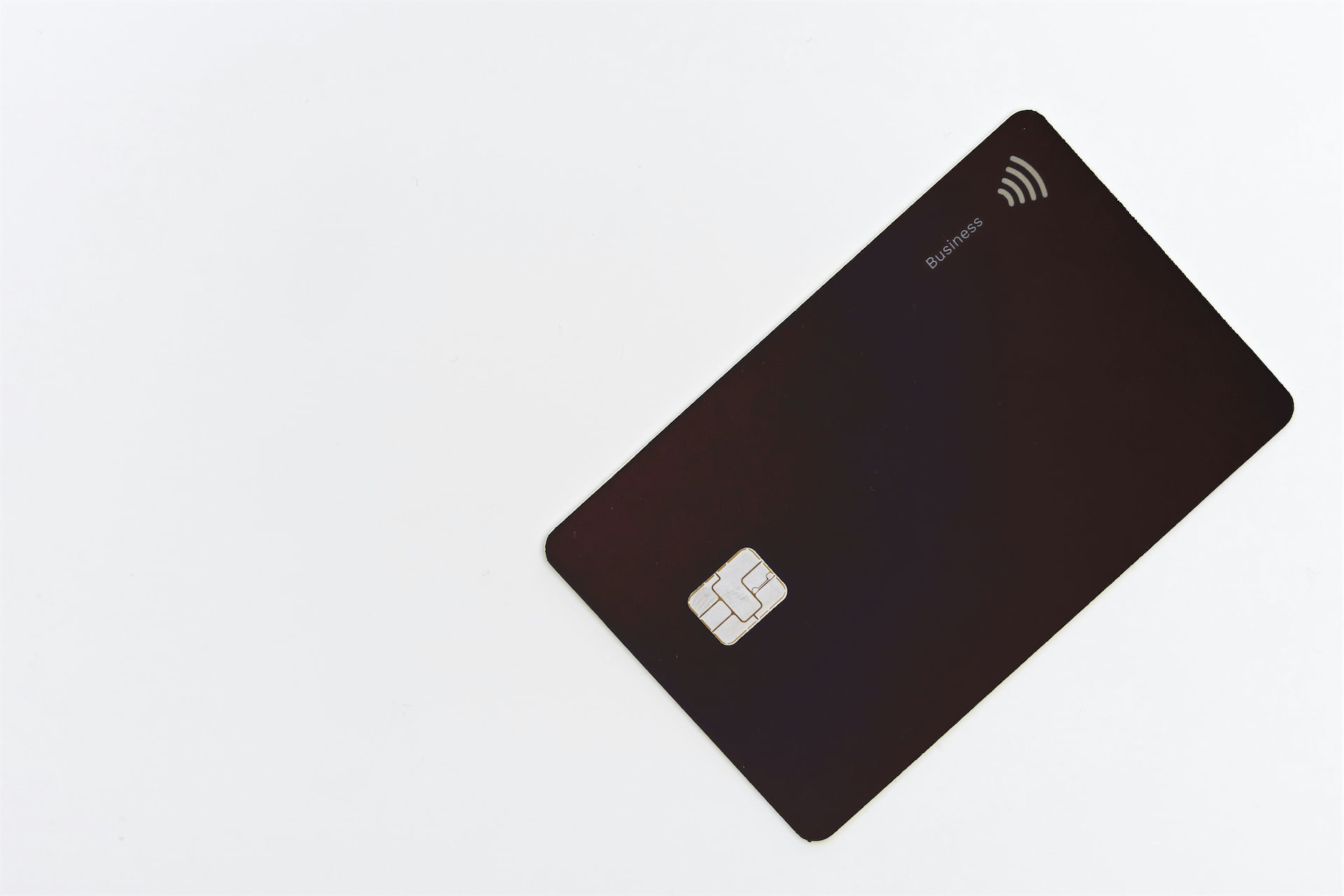 Credit card being used at a restaurant